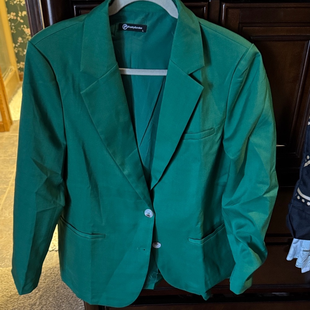Green Blazer by Perceptions